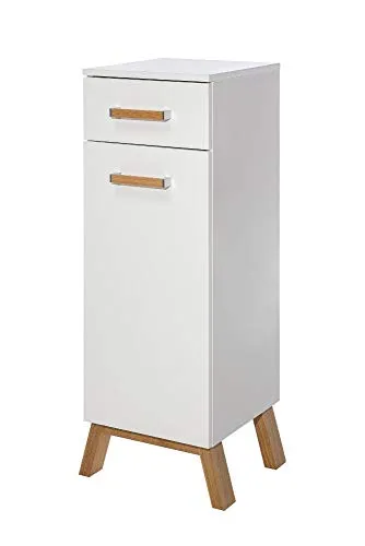 Schildmeyer Unterschrank 1-türig Holz weiß Glanz