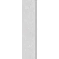 Trittstufe Riverstone Feinsteinzeug Glasiert Weiß Matt 30 cm x 120 cm