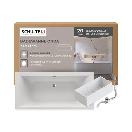 Schulte Badewanne Onda 190x90 cm von Schulte