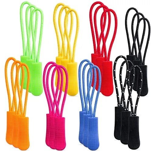Stück 8 Farben Zipper Pulls Zip Extension Tag für Kleidung Rucksäcke Reisetasche Handtasche Geldbörse Zipper Tag Zelte 40