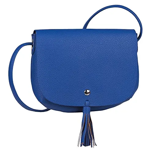DENIM TOM TAILOR bags Ida Damen Umhängetasche Satteltasche Klein Blau