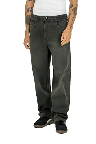 Reell Baggy Dirty Green 31/32 - Stylische Baggy-Hose - Trendige Baggy-Hose in Dirty Green für lässige Looks. Hoher Tragekomfort und vielseitig kombinierbar, perfekt für den Alltag.