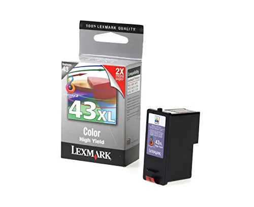 Lexmark 18YX143E 43XL Tintenpatrone dreifarbig hohe Kapazität 500 Seiten