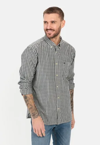 camel active Langarmhemd mit Karomuster Langarm Kentkragen Kentkragen