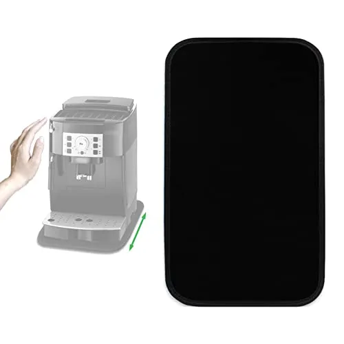 * 28CM Verschiebbare Unterlage für Kaffeemaschine, Küchenmaschine, Rührgeräte - Stoff+Filz Gleitbrett Matte Passend für De'Longhi Magnifica S ECAM 22.110.B/S Smart ECAM 230.13.B Kaffeevollautomat 44