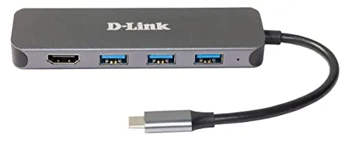 D-Link DUB-2333 - USB-C Dockingstation mit HDMI - Externes Zubehör mit vielseitigen Anschlussmöglichkeiten, ideal für die Verbindung mehrerer Geräte und optimale Bildschirmnutzung.