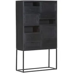 DAHEIM Highboard Balsas Holz Schwarz