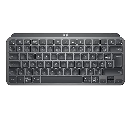 Logitech MXKEYS Mini WRLS - Beleuchtete Tastatur in Graphit, ergonomisches Design für komfortables Tippen