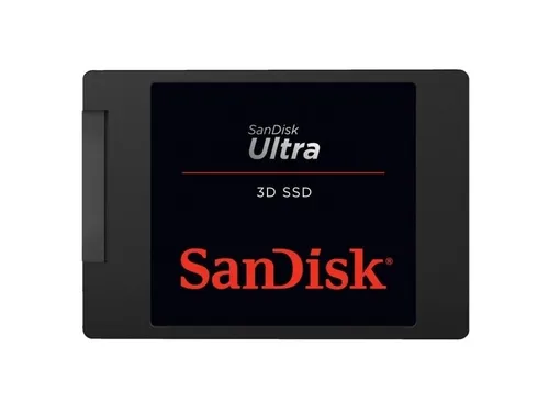 SANDISK Ultra 3D Festplatte 2 TB SSD - Internes 2,5 Zoll SSD mit 6 Gbps, sorgt für blitzschnelles Hochfahren und längere Akkulaufzeit – ideal für ein verbessertes PC-Erlebnis.