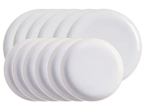 like. by Villeroy & Boch Tafelservice Crafted Cotton 12tlg, Premium Porzellan - Das 12-teilige Tafelset vereint modernes Design mit handwerklichem Charme. Ideal für sechs Personen, pflegeleicht und langlebig – perfekt für den Alltag und besondere Anlässe.