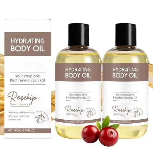 Flaschen Hagebuttenöl Bio Kaltgepresst 100 Ml/Flasche Rosehip Oil Organic Cold Pressed Hagebuttenkernöl Bio Kaltgepresst Rosa Mosqueta Öl Hagebuttenöl Gesicht Geeignet für Gesicht Haut Haare Nägel 2