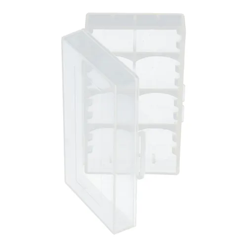 AccuCell Universal AccuSafe Aufbewahrungsbox für 1 bis zu 2 Stück 18650 Li-Ion Akku