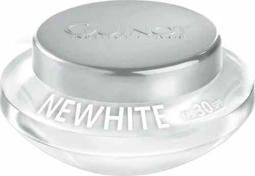 Guinot Crème Jour Newhite mit LSF 30, 50 ml - Tagespflege mit Lichtschutzfaktor 30, die den Teint aufhellt, UV-Schutz bietet und die Melaninproduktion hemmt für einen gleichmäßigen Hautbild.