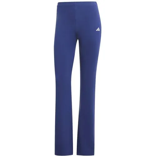 ADIDAS Damen Strumpfhose Essentials Small Logo Flared - Stylishe Leggings aus stretchiger Baumwolle mit ausgestellter Beinform für maximalen Komfort und vielseitige Stylingmöglichkeiten – ideal für entspannte Tage oder abends unterwegs.