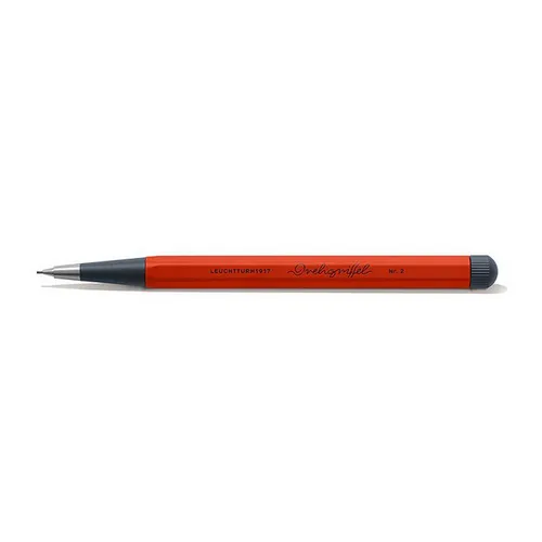 Drehgriffel Nr. 2 Druckbleistift, 0,7 mm, dunkelorange - Sonstige Schreibgeräte, hochwertiger Aluminium- und Stahl-Bleistift mit ergonomischem Design für müheloses Schreiben und ständige Präzision.