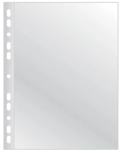 Q-Connect Prospekthüllen 100 Stück - Glasklar, oben offen, antistatisch und ideal für A4-Dokumente