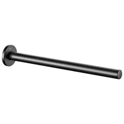 Keuco Plan Black Selection Handtuchhalter einarmig 34 cm - Eleganter Handtuchhalter in schwarz matt, feststehend mit verdeckter Wandmontage für ein modernes Badezimmer-Design.