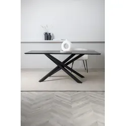 Piazza Esstisch 90x180cm schwarz von Venture Home