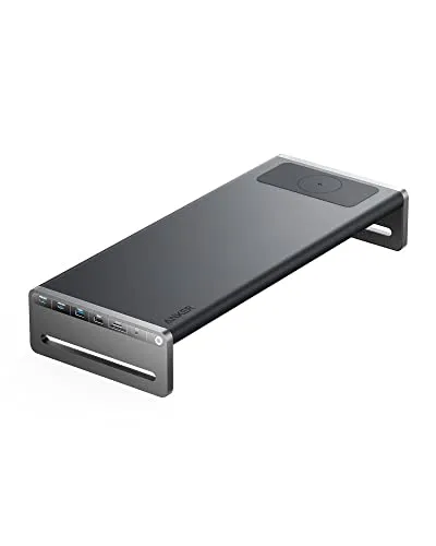 Anker 675 USB-C Docking Station (12-in-1) mit 10 Gbps USB-C Anschlüssen, 4K@60Hz HDMI Bildschirm, kabellosem Ladegerät, für Lenovo ThinkPad, MacBook Pro M1 / M2, und weitere Geräte