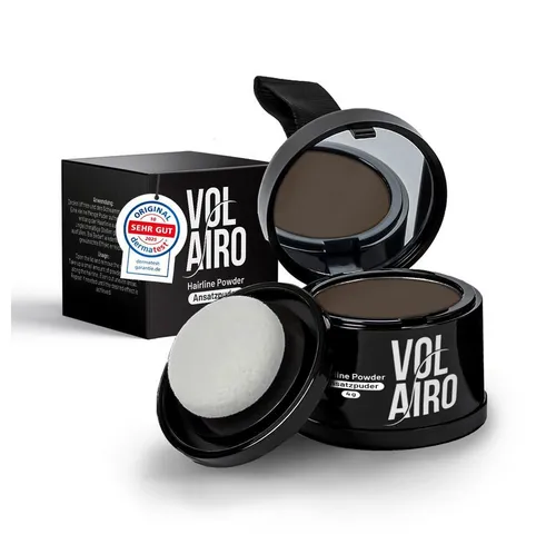 Volairo Volumenpuder Ansatzpuder – Deckt zuverlässig und wirkt natürlich, für Männer & Frauen, für Ansatz & Haarlinie & für dünner werdendes Haar, große Farbauswahl