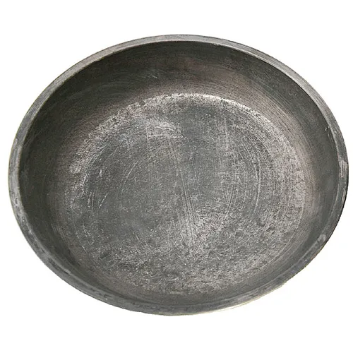 Dekoteller rund anthrazit Metall Dekotablett Tischdeko Metall Tablett vintage 25