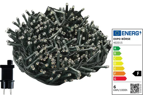 Lichterkette 480 LEDs für Innen- und Außenbereich warmweiß 39m IP44 Deko Party