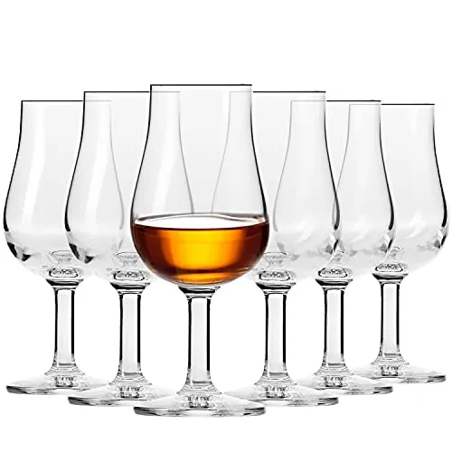 Krosno Whisky Verkostungs-gläser | Set von 6 | 110 ML | Pure Kollektion | Perfekt für zu Hause, Restaurants und Partys | Spülmaschinenfest | Bleifreies Kristallglas