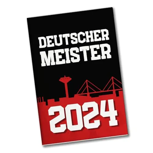 Leverkusen Souvenir Magnet eckig mit Spruch Deutscher Meister 2024 Für echte Leverkusen-Fans Fußball-Liebe am Rhein NRW-Meisterschale Sieger 2024 Liga-Meisterschaft-Erinnerung
