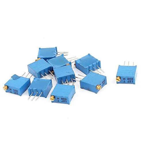 sourcing map 10 Pcs 3296W 2K Ohm Multiturn Potentiometer Pot lineare variabler Widerstand de