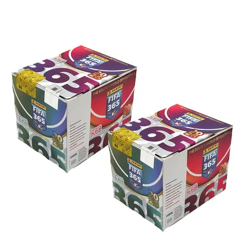 Panini FIFA 365 - 2026 - Sammelsticker - 2 Displays (72 Tüten) - 2 Displays mit insgesamt 72 Tüten für die Panini FIFA 365 Stickerkollektion 2026. Jede Tüte enthält 5 Sticker für spannende Sammelmomente.