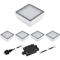 LED Pflasterstein CUS 5er-Set, IP67, warmweiß von LEDs Com