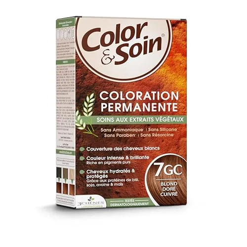 Les 3 Chênes color & soin spezielle damen kupfer goldene blond: 7gc