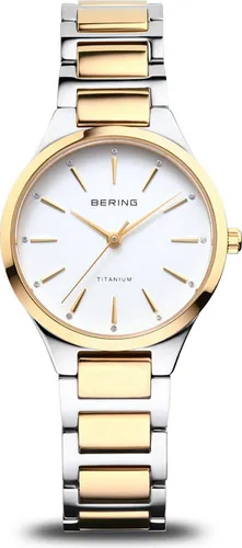 BERING Damen Analog Quarz Uhr 15630-701 - Elegante Armbanduhr aus ultraleichtem Titan mit 10 ATM Wasserdichtigkeit und kratzfestem Saphirglas – ideal für stilbewusste Damen.