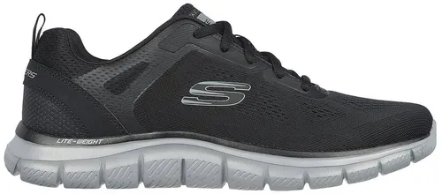 Skechers Herren Track BROADER Sneakers - Herren-Sneaker aus hochwertigem Material, ideal für sportliche Aktivitäten und den Alltag, in stylischem Schwarz und Größe 46 EU