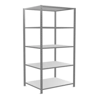 Regal MULTIplus150 12580 - Robustes Regal mit 5 Böden - Werkstatteinrichtung mit einfacher Höhenverstellung der Fachböden und schneller Montage für effiziente Regalzeilen und mehrstöckige Regalanlagen.
