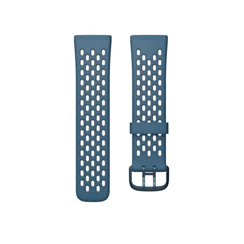 Fitbit Sportarmband (L) für Versa 3/Versa 4/Sense - Smartwatch-Zubehör aus strapazierfähigem Silikon, ideal für Sport und Alltag, kompatibel mit Fitbit Versa 3, Versa 4 und Sense.