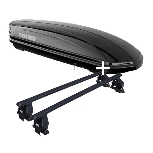 Dachbox VDPMAA320L+Dachträger Menabo Tema kompatibel mit Ds 4 5Türer 15-20