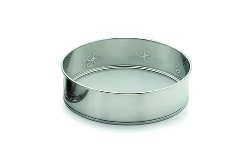 Weis Mehlsieb 12820 ø 20 x H 5,5 cm 0,5 mm Maschenweite stabiles Edelstahl Sieb