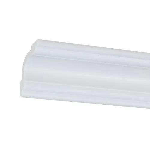 PROVISTON Stuckleiste 20 x 71 x 2000 mm Moderne Deckenleiste Klassisches Profil Hochwertige Deckenleiste Kunststoff Weiß Wasserfest, Robust und Langlebig