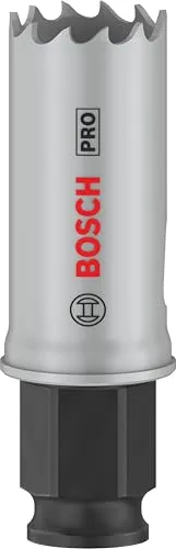 Bosch 1x PRO Multi Material Power Change Plus Lochsäge (für Weichholz, Trockenbauwand, Ø 22 mm, Professional Zubehör Bohrmaschine)