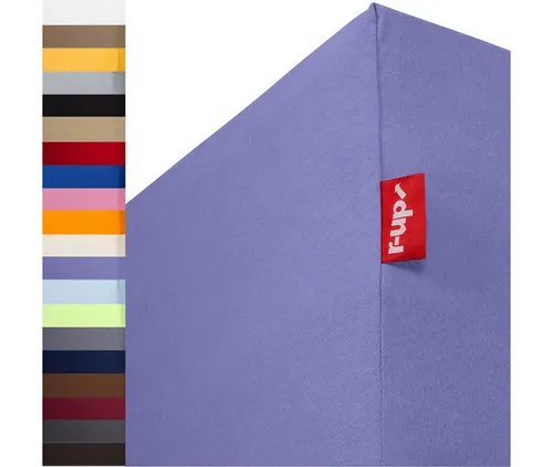r-up Spannbettlaken 200x220-220x240 cm, 35 cm Höhe in lila von r-up