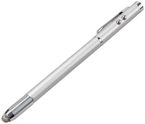 Renkforce 5-in-1 Laserpointer mit Kugelschreiber und LED-Taschenlampe