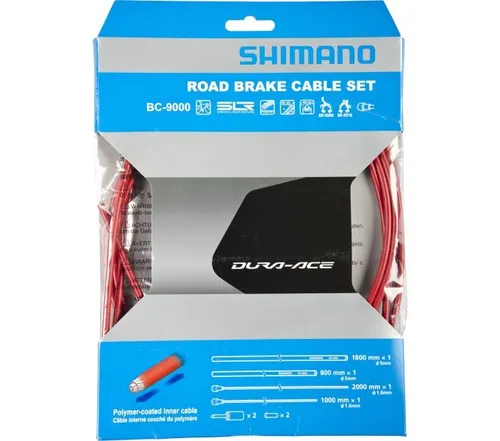 Shimano Dura-Ace BC-9000 Bremszug-Set - Bremskabel für präzise Bremsperformance, ideal für Rennradfahrer, die auf höchste Qualität und Zuverlässigkeit setzen.