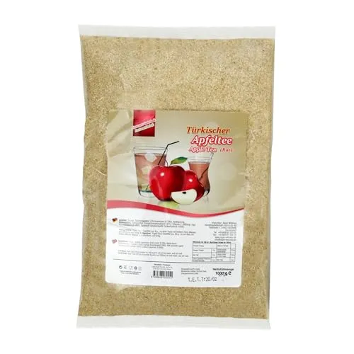 Türkischer Apfeltee Pulver »roter Apfel« 1 kg Beutel - Tees – Fruchtiger Apfelgeschmack, ideal als erfrischendes Kalt- oder wärmendes Heißgetränk, schnell zubereitet und perfekt für jede Jahreszeit.