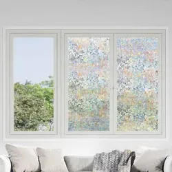 vidaXL Fensterfolie 3D Regenbogenmuster 45 x 2000 cm - Statische Fensterfolie mit 3D Regenbogenmuster für stilvolle Privatsphäre. Selbstklebend, einfach anzubringen und ideal für Innenräume. Lichtdurchlässig und pflegeleicht.