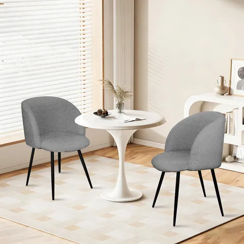 HOMELUX Esszimmerstuhl 2er Set – Moderner Polsterstuhl mit Armlehnen
