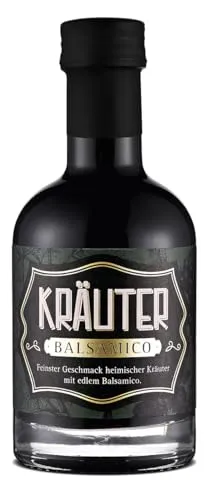 Wajos Kräuter Balsamico 250ml: Essig Zubereitung mit Aceto Balsamico di Modena und 3% Säure – Öl, Essig & Dressings