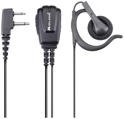Midland Headset/Sprechgarnitur Mikrofon MA 24-L Pro mit Ohrhörer C1525