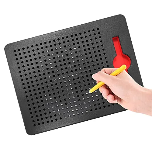 ALEENFOON Magnetisches Zeichenbrett für Kinder ab 3 Jahren, Reißbrett Magnetisch Schreibtafel Zeichentafel Zaubertafel Abwischbar Schreiben Pädagogisches Spielzeug (Klein, Schwarz)