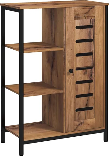 kleankin Badezimmerschrank auf Fuß mit industriellem Design